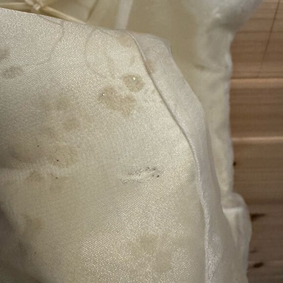 Vintage Zum Zum Niki Livas Size Medium Pale Daffodil Cross Back Floral Ball Gown - Picture 14 of 16